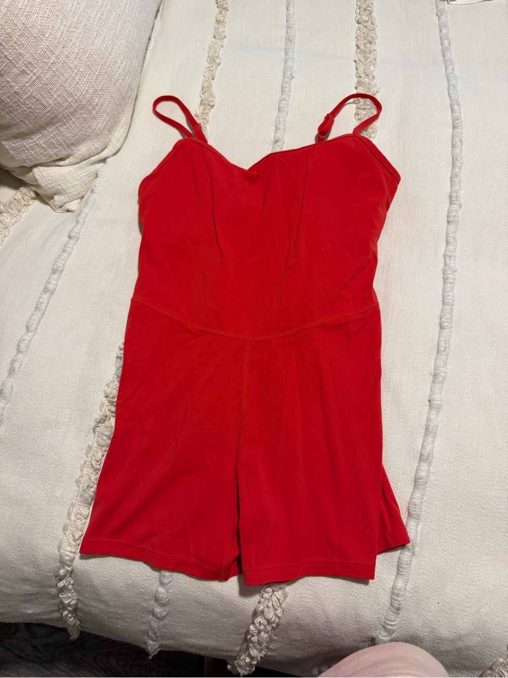 CRZ YOGA Bright Red Sleeveless Jumpsuit Butterluxe